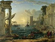 Claude Lorrain The Embarkation of the Queen of Sheba oil painting reproduction